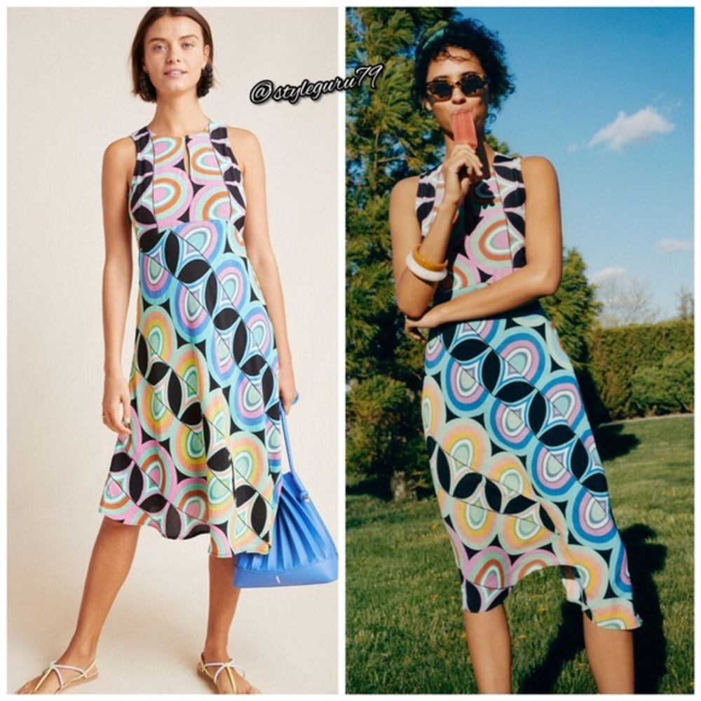 Anthropologie Kenzie Asymmetrical Dress NWOT